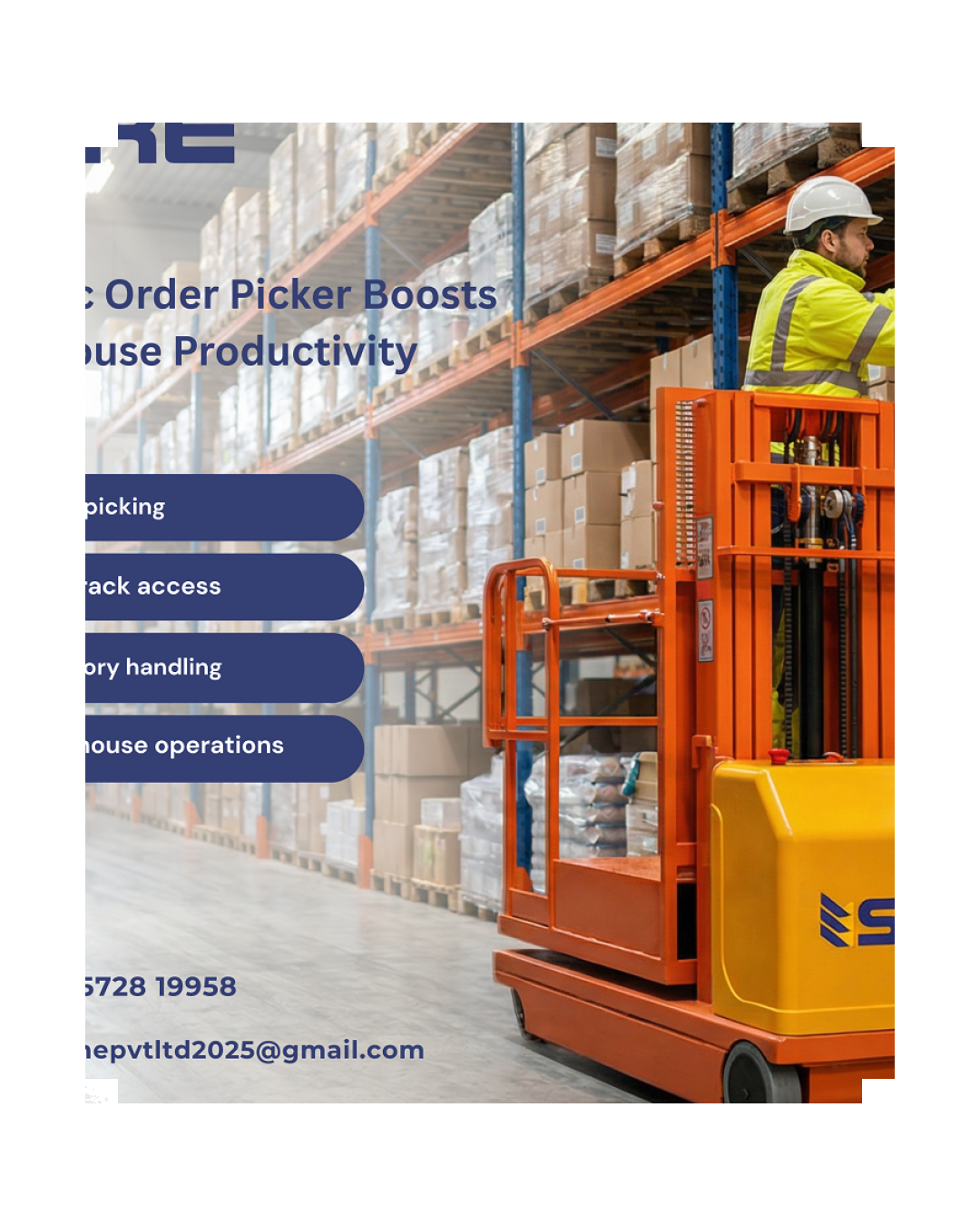 How Electric Order Pickers Boost Warehouse Productivity