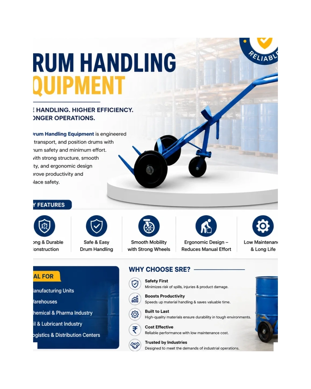 How Warehouses Improve Drum Handling Efficiency